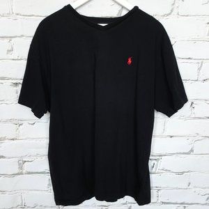 Polo Ralph Lauren Black V-neck T-shirt